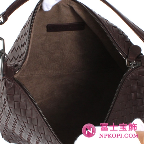 Bottega Veneta/ボッテガ・ヴェネタ  ラムスキン ショルダーバッグ ダークブラウン 239988V00162072